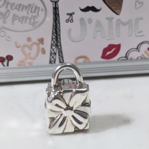 Tiffany & Co. sterling silver gift box charm